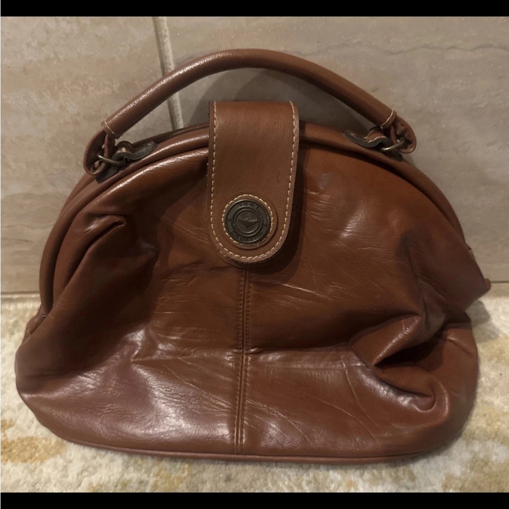Vintage Capezio Leather Brown handbag Crossbody purse